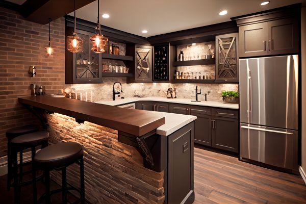 Finished Basement Remodeling in Akron